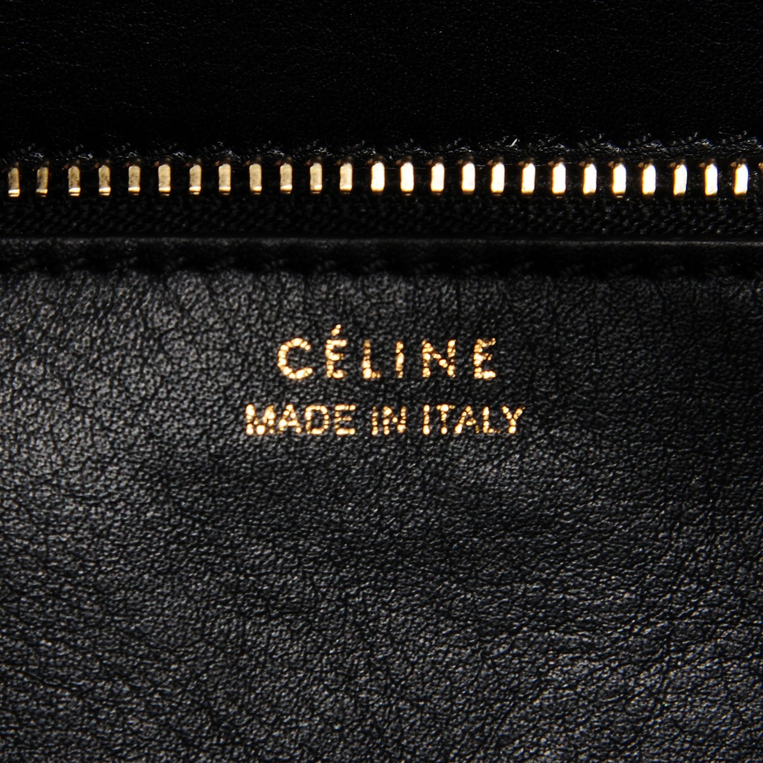 Celine Smooth Calfskin Nubuck Crocodile Embossed Small Tie Tote Navy 6 of 7