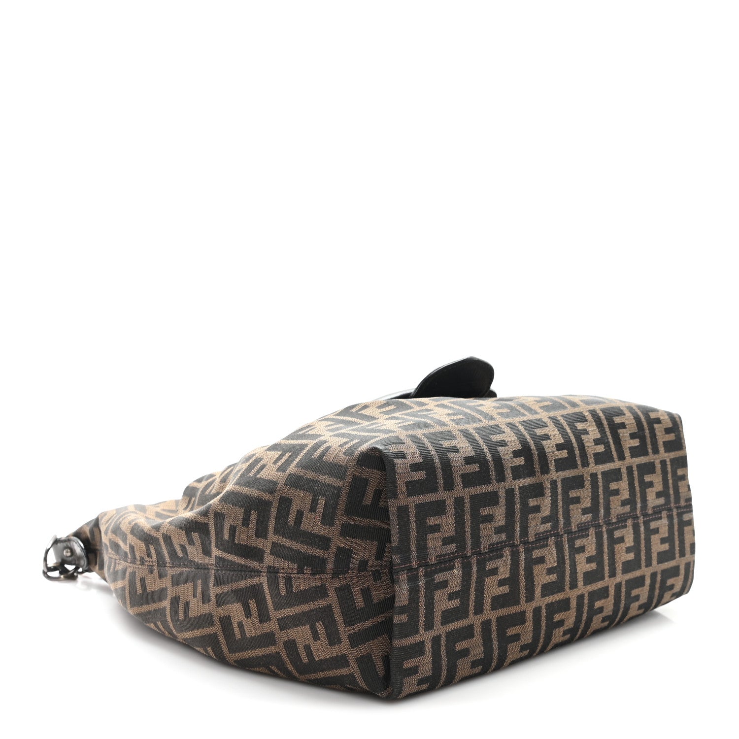 Fendi Zucca B Buckle Hobo Tobacco Castagna 4 of 10