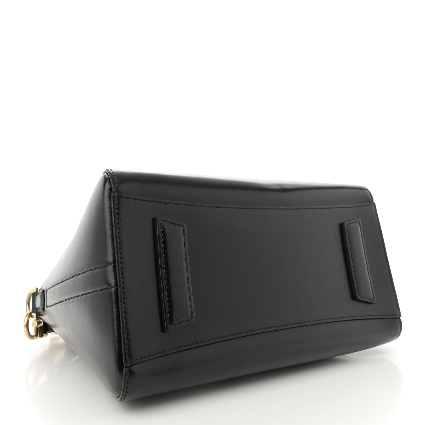 Shiny Lord Calfskin Small Antigona Black