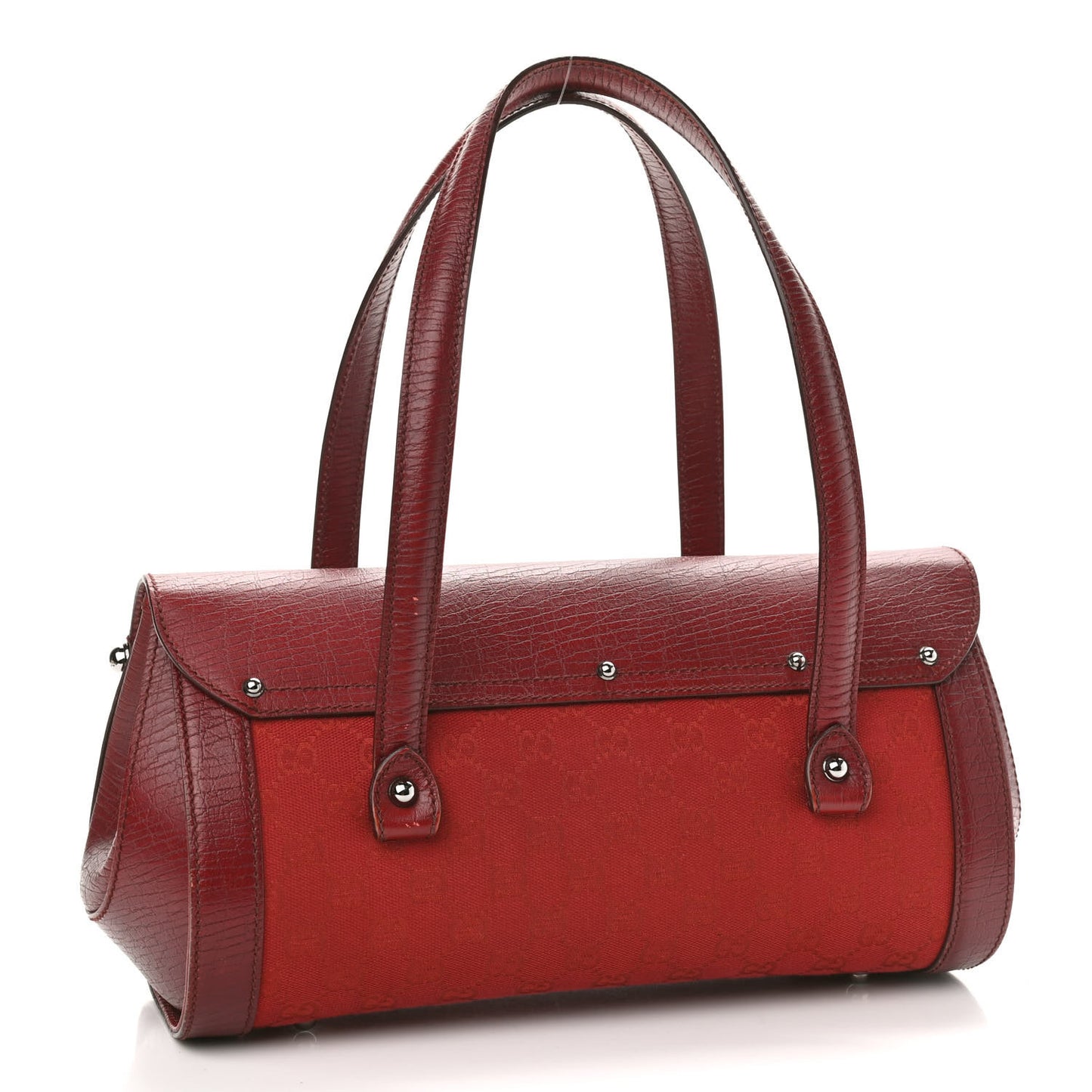 Monogram Bamboo Bullet Bag Red