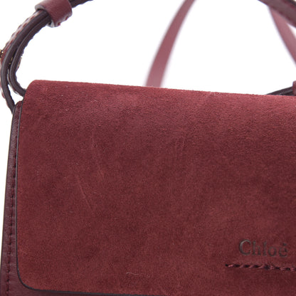 Chloe Suede Calfskin Mini Faye Shoulder Bag Plum Purple 13 of 13