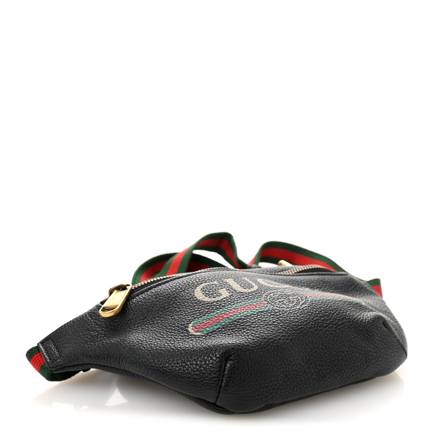 Gucci Grained Calfskin Small Logo Belt Bag Black 4 of 10
