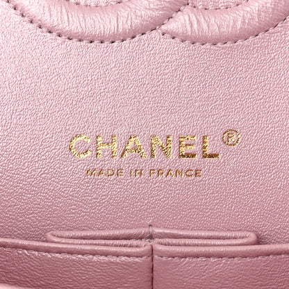 Chanel Lambskin Quilted Medium Double Flap Light Pink 6 of 11