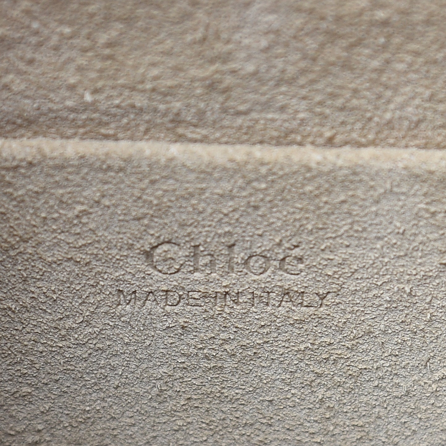 Calfskin Suede Medium Nile Bracelet Bag Caramel