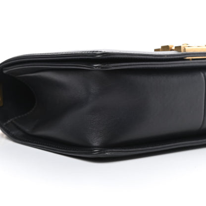 Chanel Caviar Suede Calfskin Chevron Medium Boy Flap Black 9 of 14