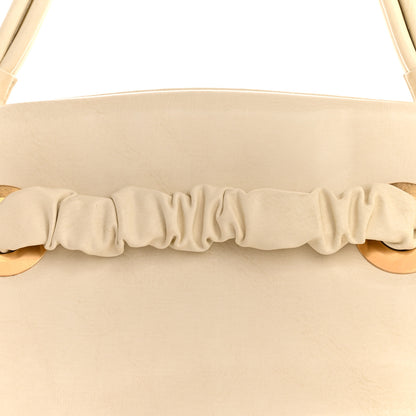 Celine Smooth Calfskin Eyelet Small Top Handle Bag White 11 of 15