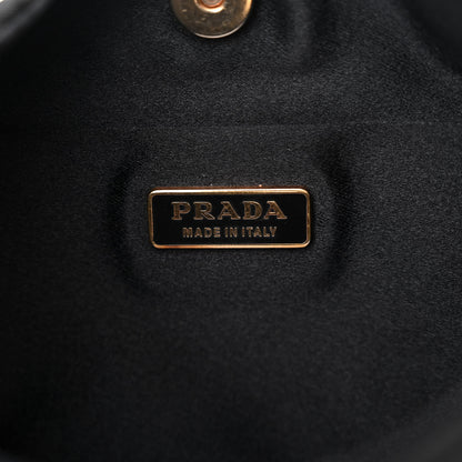 Prada Tessuto Light Nylon Chain Shoulder Bag Black 6 of 12