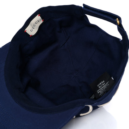 Gucci Cotton Loved Gucci Baseball Hat M Navy 7 of 13