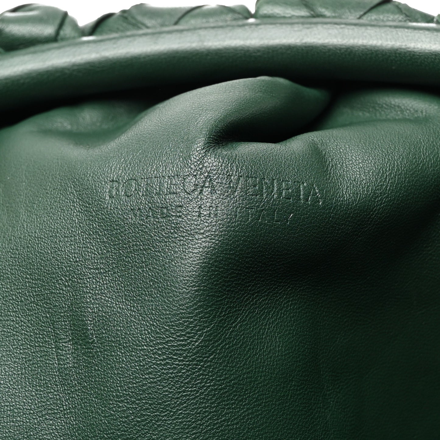 BOTTEGA VENETA Nappa Maxi Intrecciato The Pouch Oversized Clutch Raintree
