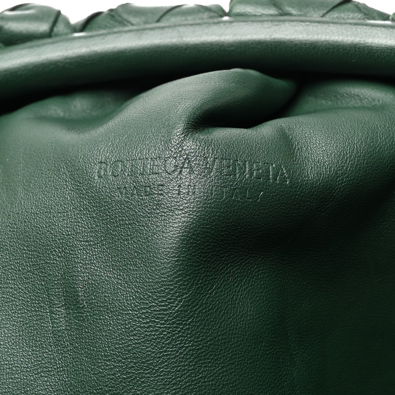 Bottega Veneta BOTTEGA VENETA Nappa Maxi Intrecciato The Pouch Oversized Clutch Raintree 7 of 9