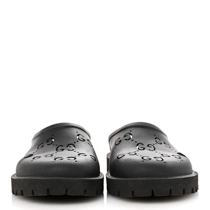 Gucci Rubber GG Monogram Mens Sandals 11 Black 3 of 12
