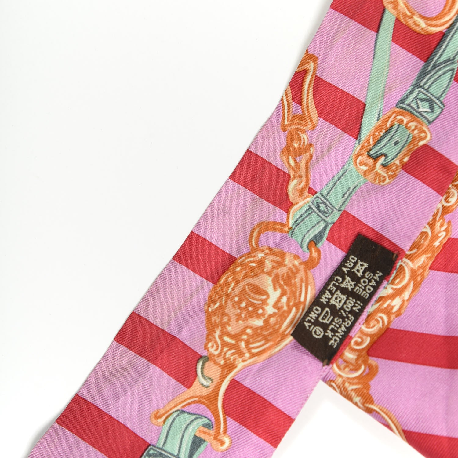 Hermes Silk Brides De Gala Bayaderes Twilly Rose Bonbon Rouge Vert Jade 4 of 5