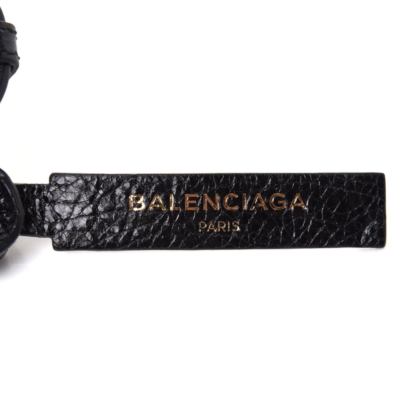 Agneau Classic Hardware Logo Shoulder Strap Black