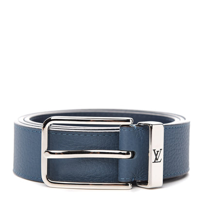 Louis Vuitton Taurillon 35mm Pont Neuf Belt 95 38 Blue 1 of 7