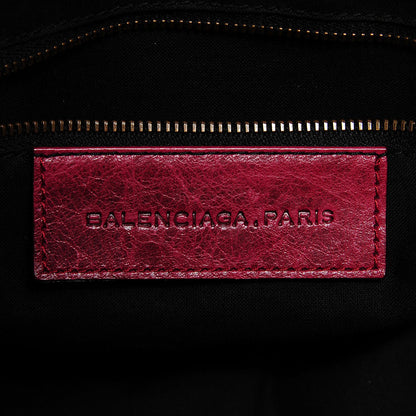 Balenciaga Agneau Classic Hardware Pompon Pourpre 12 of 14