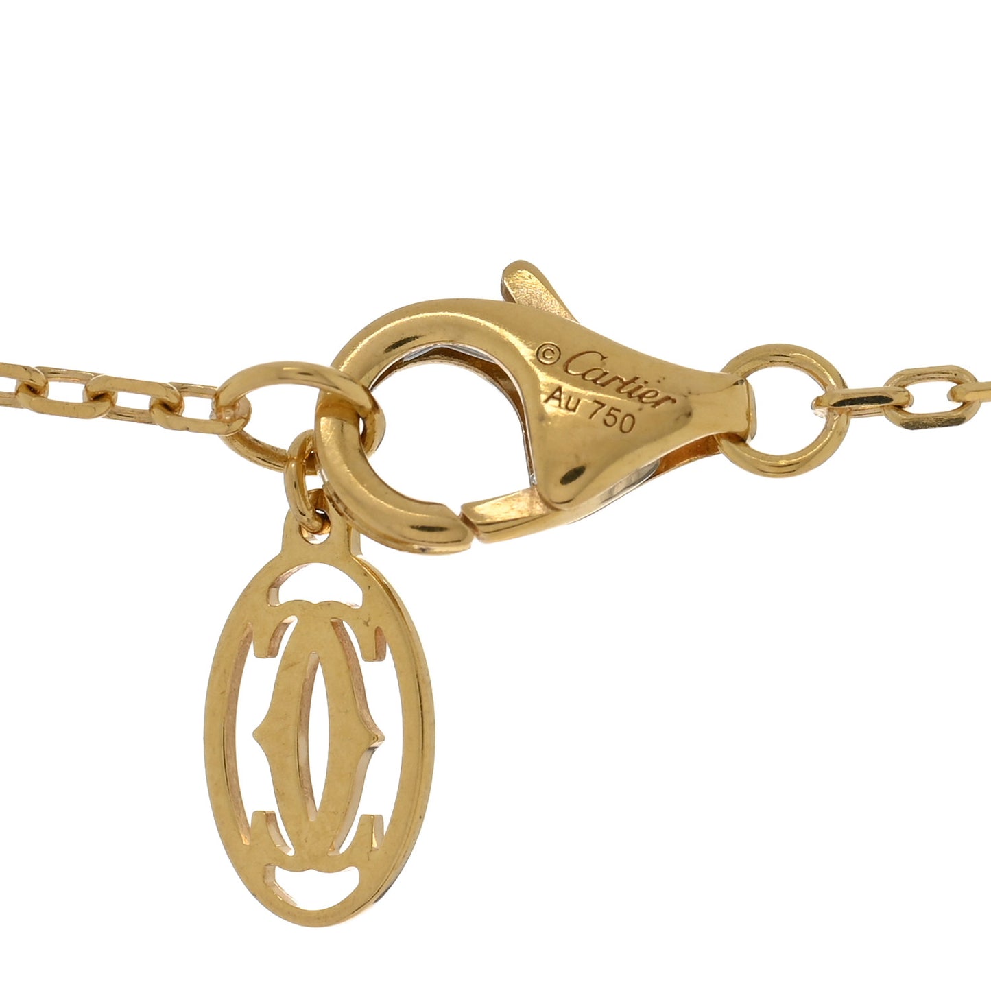 18K Yellow Gold Diamond Juste Un Clou Pendant Necklace