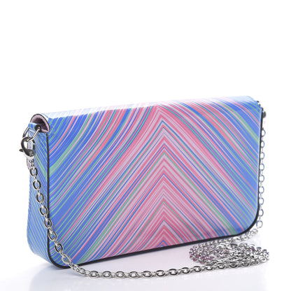 Louis Vuitton Epi Tropical Pochette Felicie Blue Rose 4 of 14