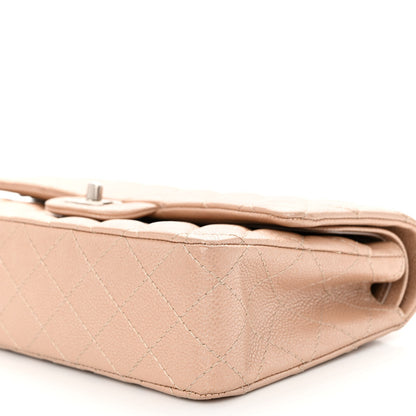 Chanel Iridescent Caviar Quilted Medium Double Flap Beige 10 of 10