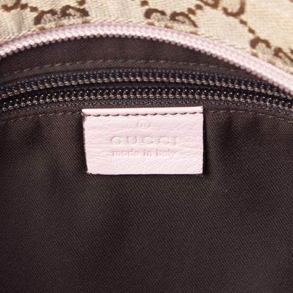 Gucci Monogram Web Small Flat Messenger Crossbody Pink Blue 8 of 8