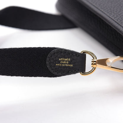 Hermes Taurillon Clemence Evelyne TPM Black 9 of 10