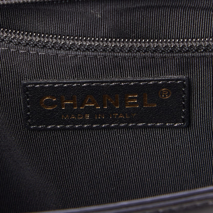 Chanel Glazed Calfskin Large Boy Flap Black 8 of 9