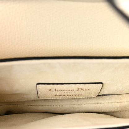 Christian Dior Grained Calfskin Mini Saddle Bag White 5 of 10