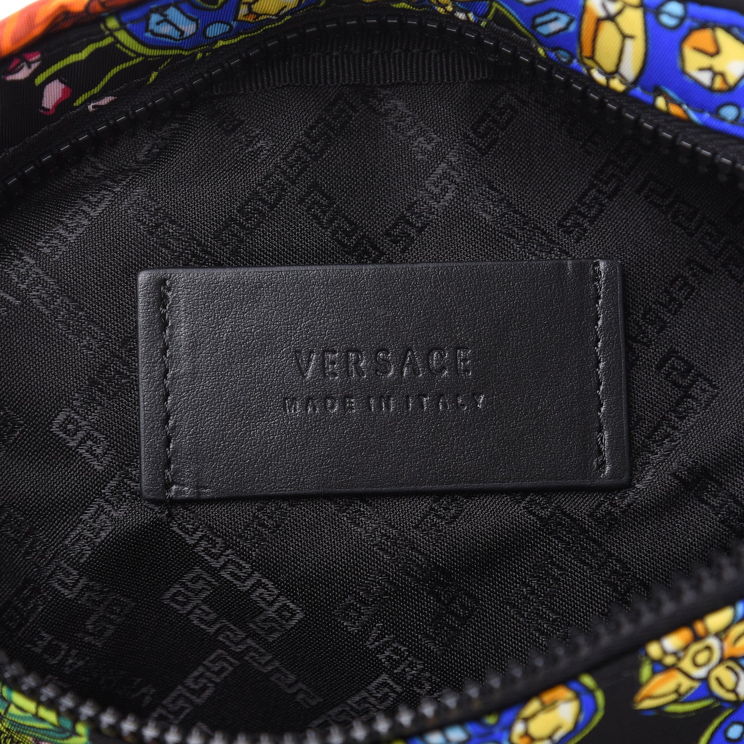 Versace Nylon Marsupio St Catene Medusa Belt Bag Black Multicolor 6 of 9