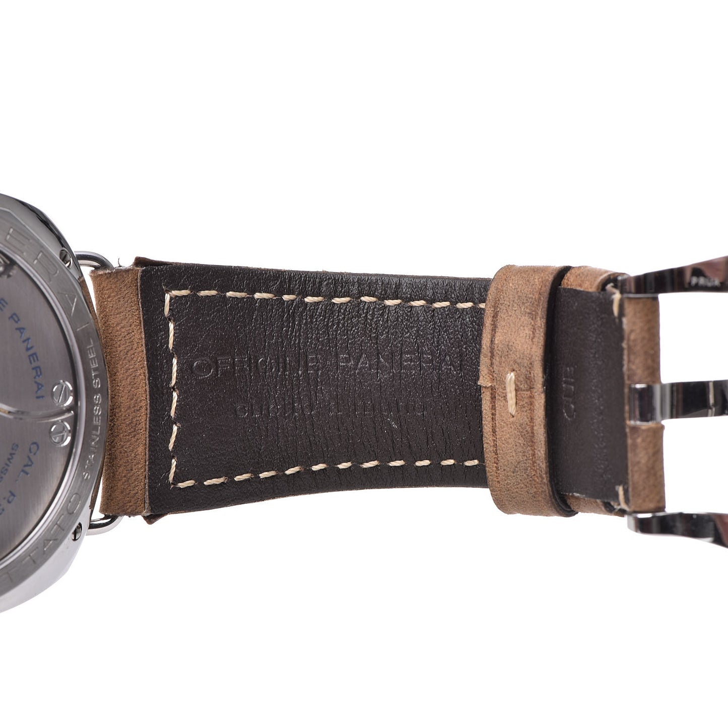Stainless Steel Calfskin 47mm Radiomir S.L.C Manual Winding Watch Black PAM00425