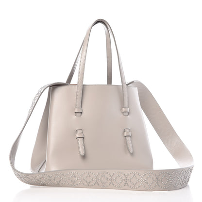 Alaia Calfskin Studded Mina 25 Bag Grey 6 of 10