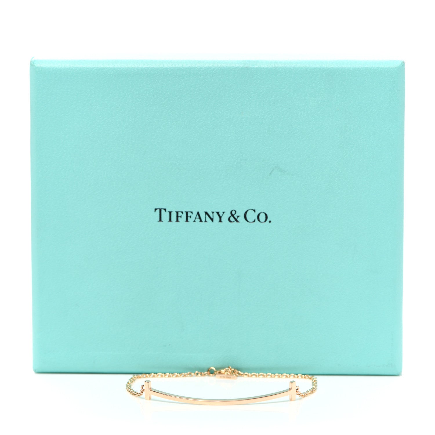 Tiffany 18K Rose Gold T Smile Bracelet 6 of 6