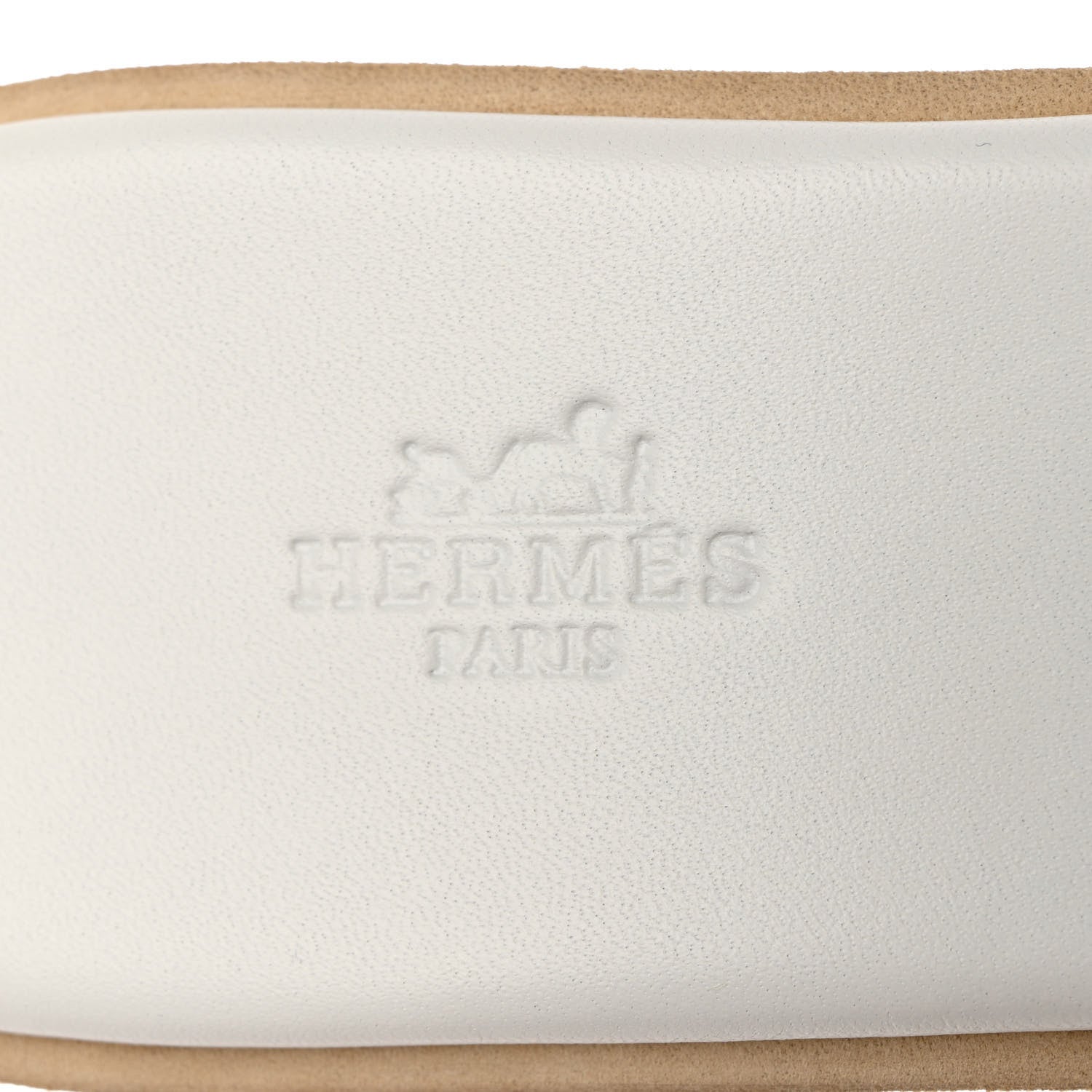 Hermes Calfskin Cork Eze 30 Sandals 39 White 7 of 11