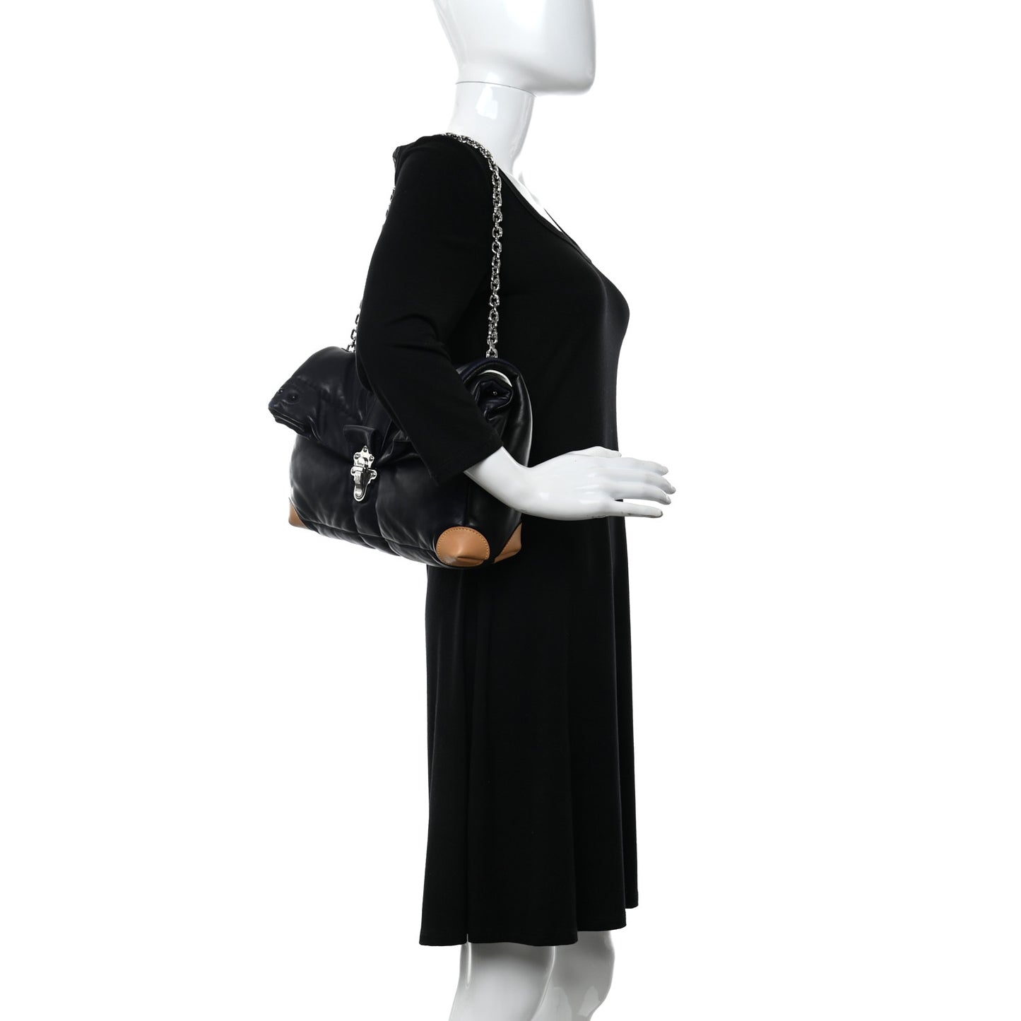 Lambskin Cloud Clutch GM Black