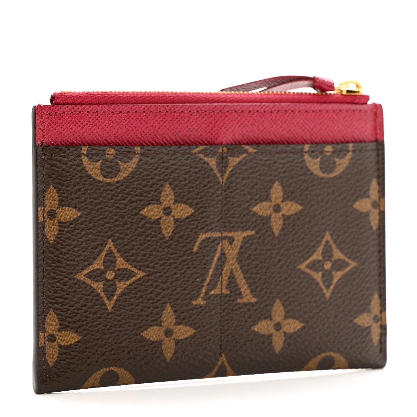 Monogram Zipped Card Holder