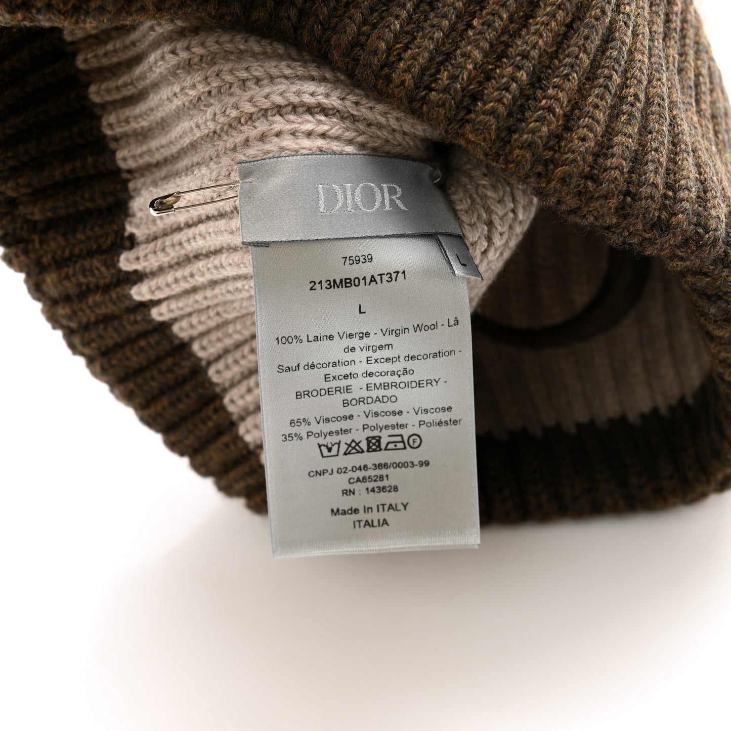 Wool CD Beanie L Beige