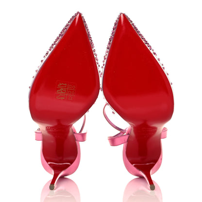 Christian Louboutin Metallic PVC Psychic Spikaqueen 100 Pumps 41 Pink 5 of 8