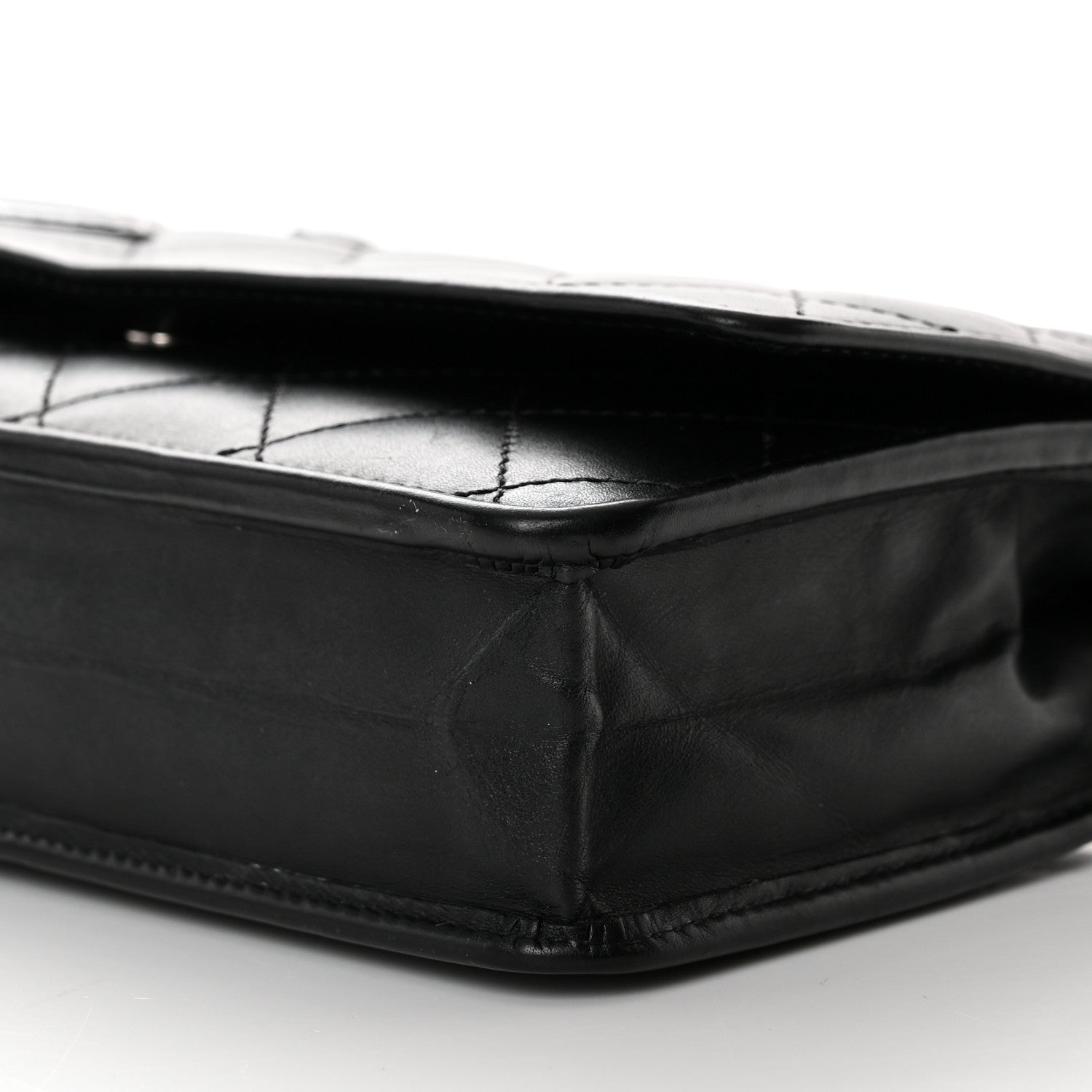 Chanel Calfskin Quilted Cambon Wallet on Chain WOC Black 11 of 13
