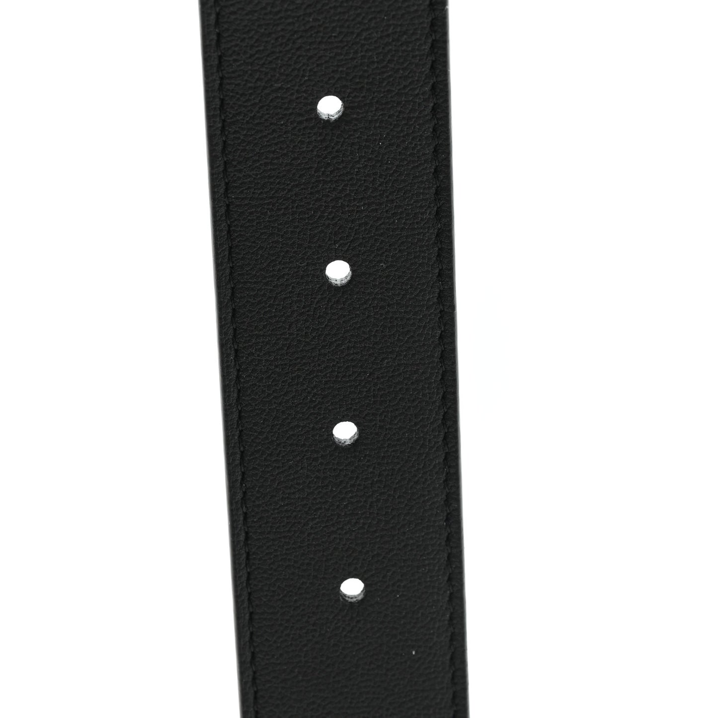 Cuoio Romano Glazed Fabric FF 1974 Reversible Belt 90 36 Black Tobacco Moro