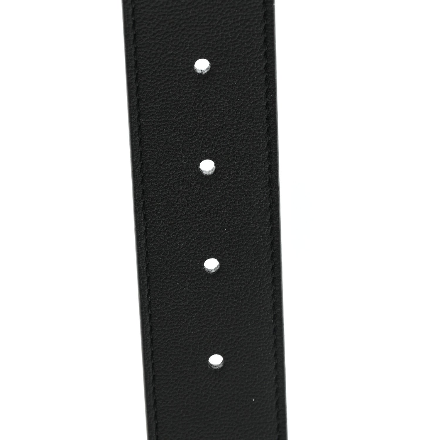 Fendi Cuoio Romano Glazed Fabric FF 1974 Reversible Belt 90 36 Black Tobacco Moro 4 of 4