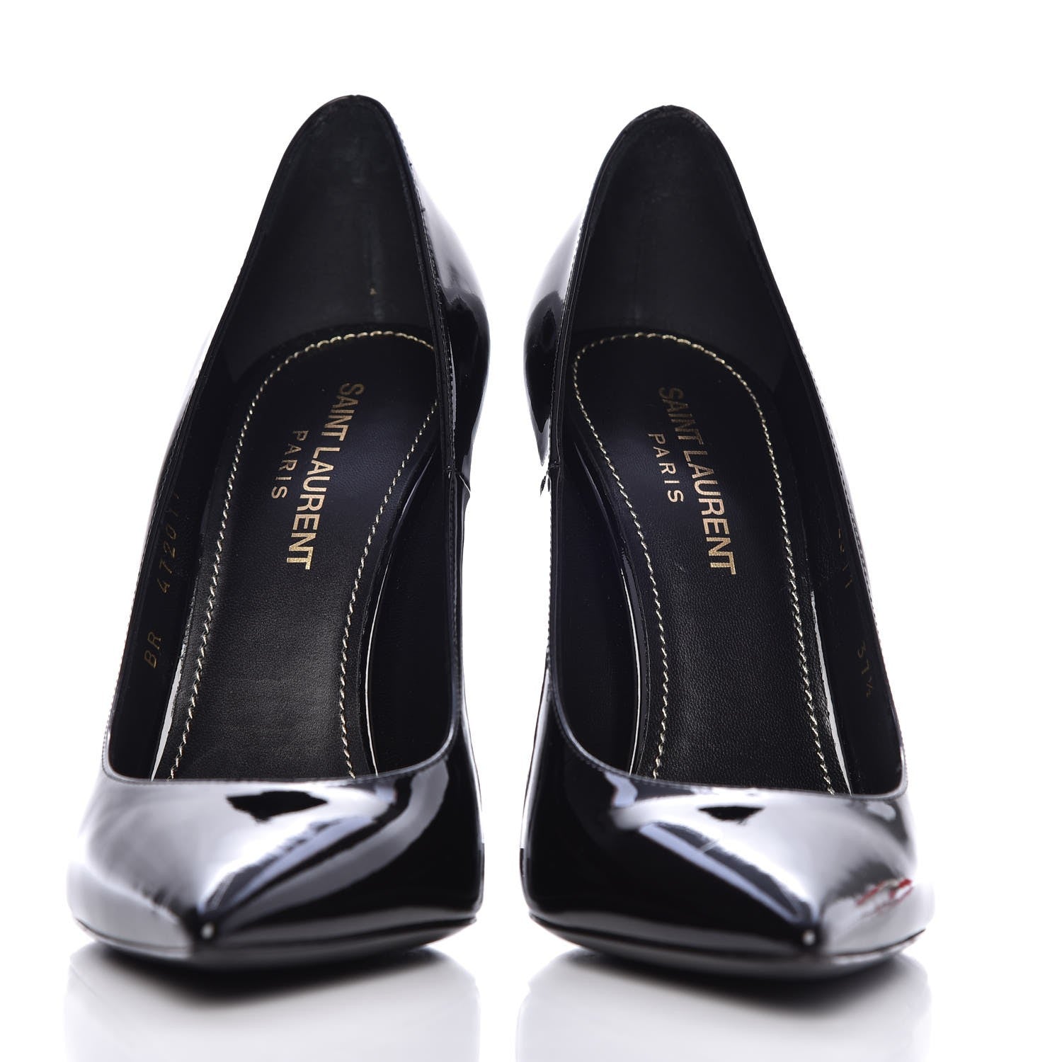 Saint Laurent Patent Opyum 110 Pumps 37.5 Black 2 of 10
