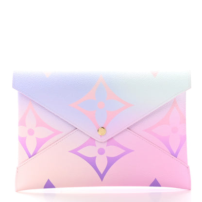 Louis Vuitton Monogram Giant Spring In The City Kirigami Pochette Set Sunrise Pastel Midnight Fuchsia Sunset Kaki 3 of 8