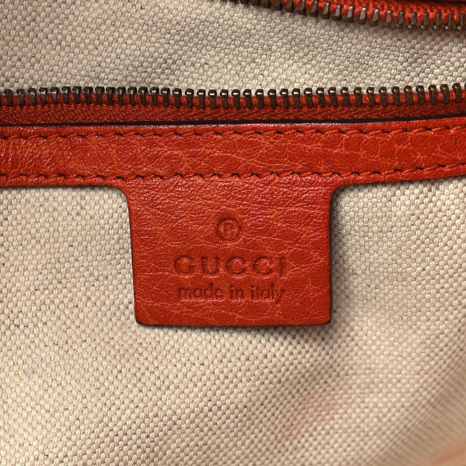 Gucci Calfskin Medium Laidback Crafty Tote Orange 6 of 11