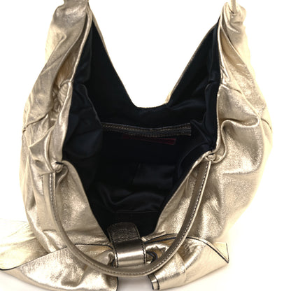 Valentino Garavani Metallic Nappa 360 Bow Shoulder Bag Gold 5 of 12