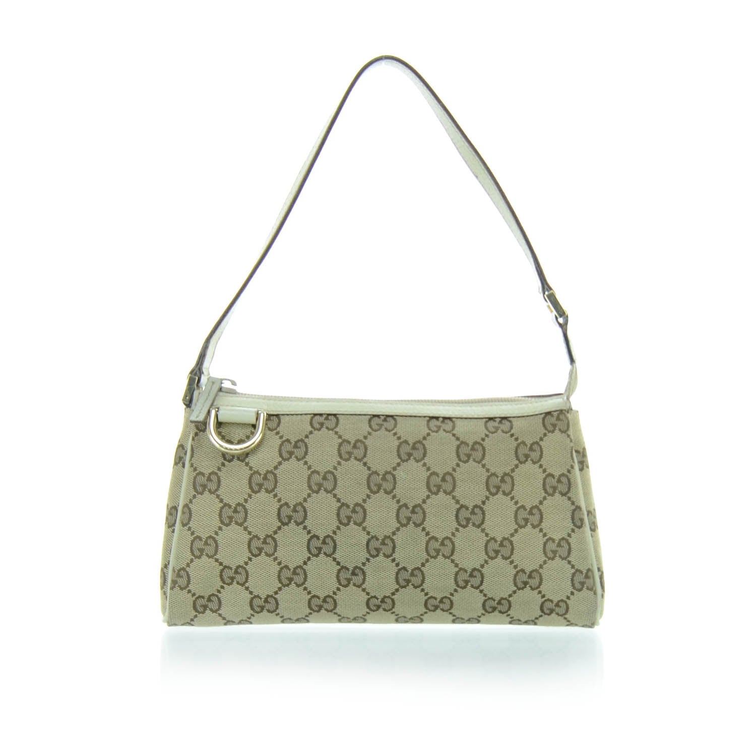 Gucci Monogram D Ring Pochette Ivory 1 of 11
