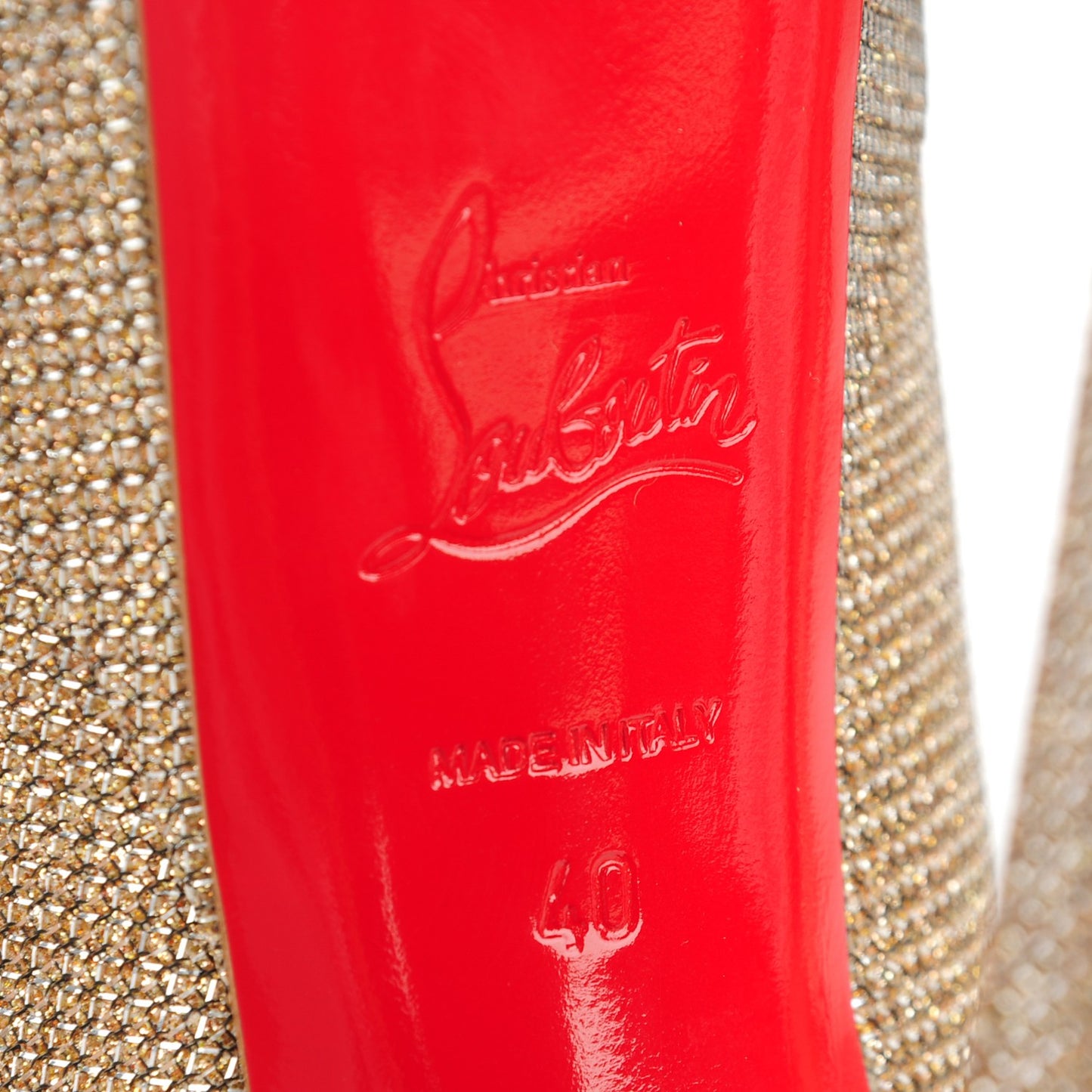 Glitter Fabric Altareva 160 Pumps 40 Gold