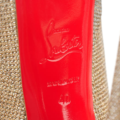 Christian Louboutin Glitter Fabric Altareva 160 Pumps 40 Gold 7 of 7