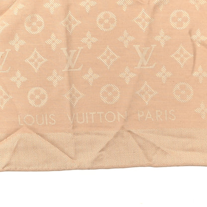 Louis Vuitton Silk Cashmere Monogram My Everything Shawl XS Beige 3 of 4
