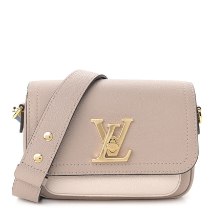 Louis Vuitton Grained Calfskin Lockme Tender Greige 1 of 9