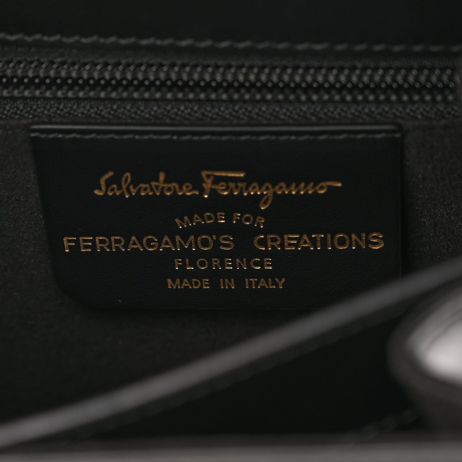 Salvatore Ferragamo Brushed Off Calfskin Iconic Top Handle Bag Black 6 of 11