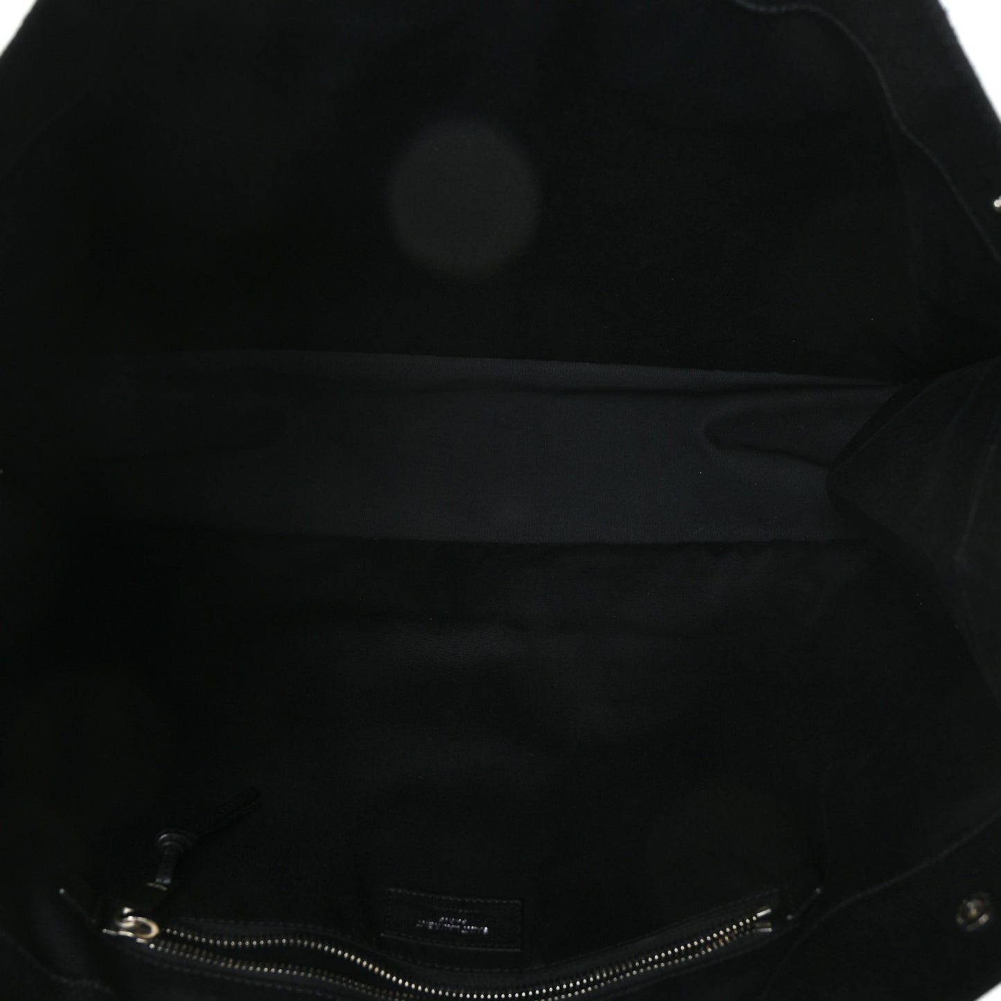 Raffia Linen Calfskin Rive Gauche Tote Black