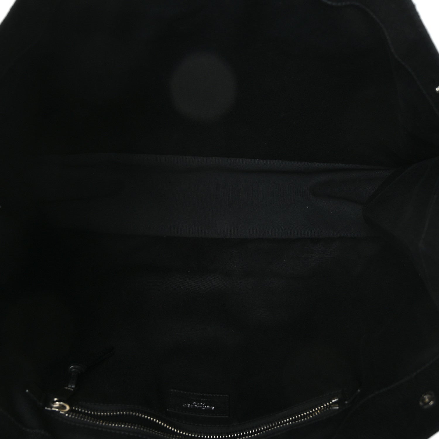 Saint Laurent Raffia Linen Calfskin Rive Gauche Tote Black 4 of 7